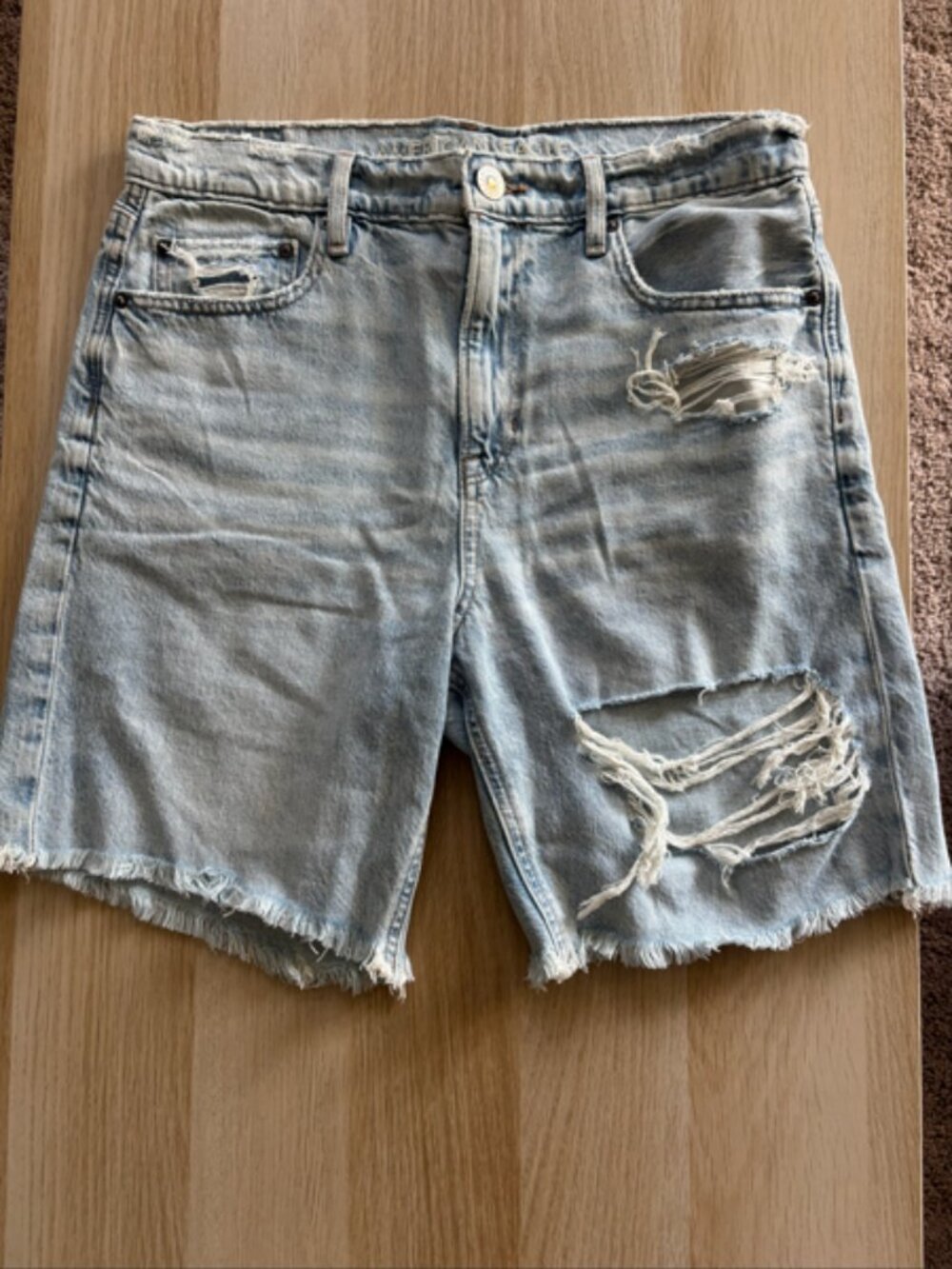 Denim shorts